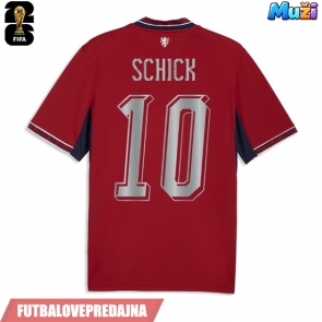 Lacne Muži Futbalové dres Česká republika Patrik Schick #10 MS 2026 Krátky Rukáv - Domáci